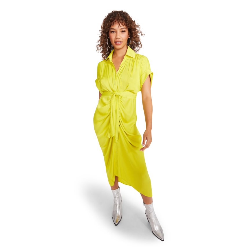 Vestido Steve Madden Tori Citron Mujer Amarillo | ES UR9618